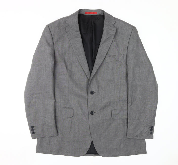 Burton Men's Grey Regular Fit Blazer 42R Formal Jacket