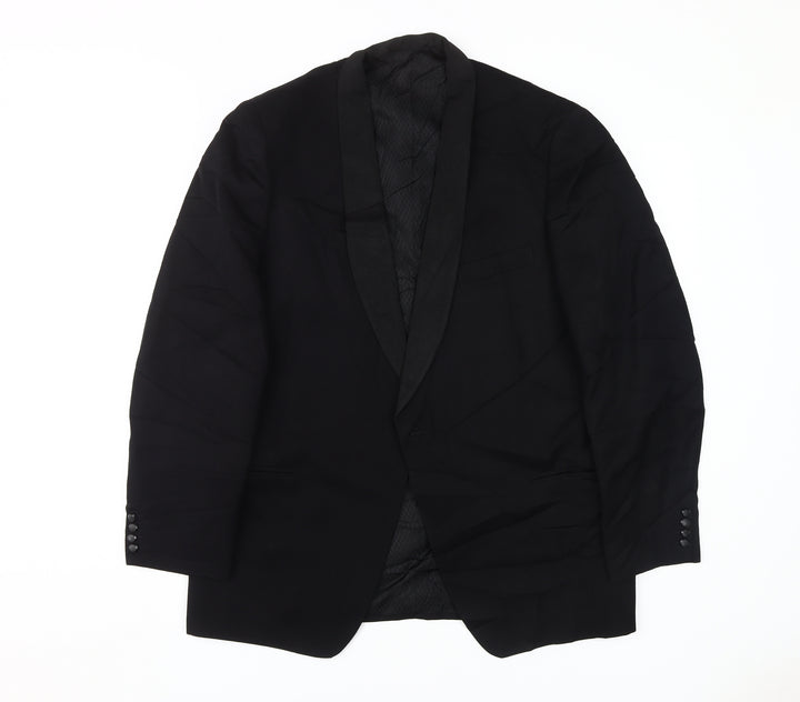Willerby Men's Black Tuxedo Blazer, Size 40, Shawl Lapel, Elegant