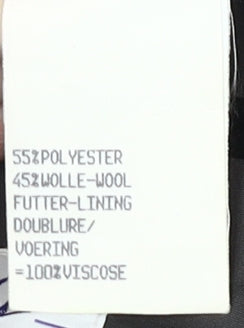 John G Men's Black Striped Blazer 40S Classic Formal