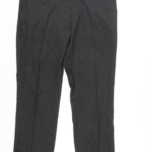 Burton Men's Black Dress Pants, Size 36R, Formal Trousers