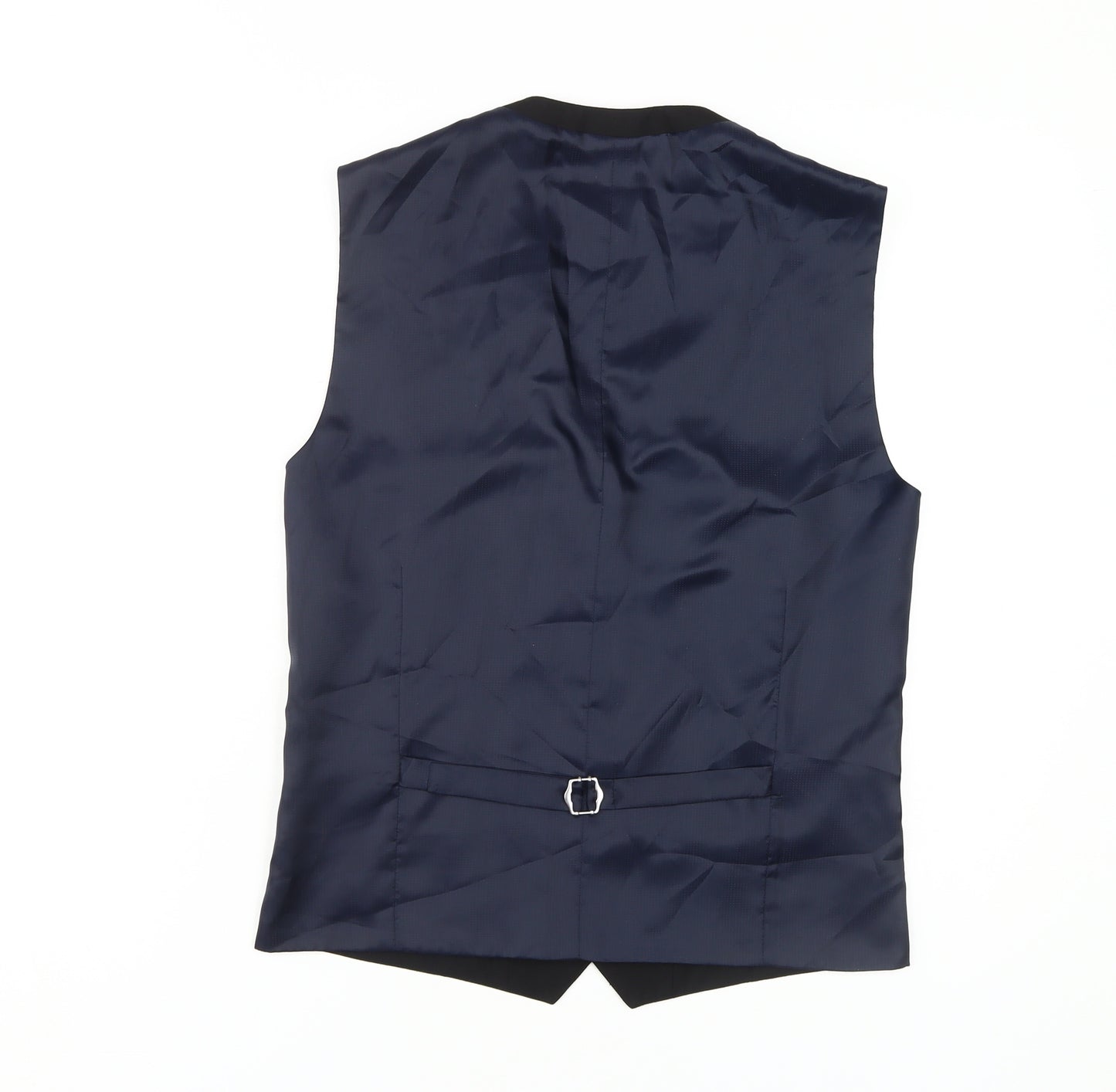 Next Men's Black Waistcoat, 36, Regular Fit, Polyester Blend