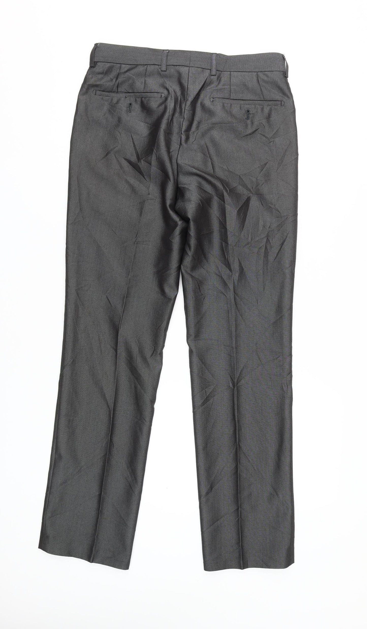 Next Men's Black Dress Pants 30R Formal Trousers