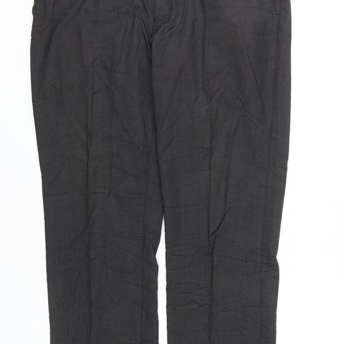 Burton Men's Black Regular Fit Trousers Size 36