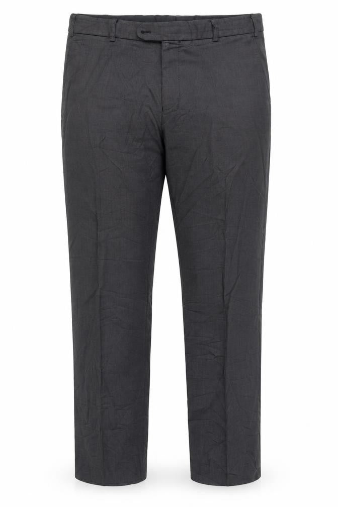 Front view of Burton Men's Black Regular Fit Trousers, size 36