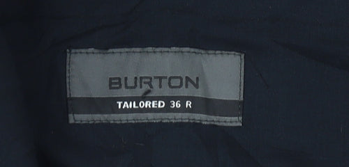 Burton Men's Black Regular Fit Trousers Size 36