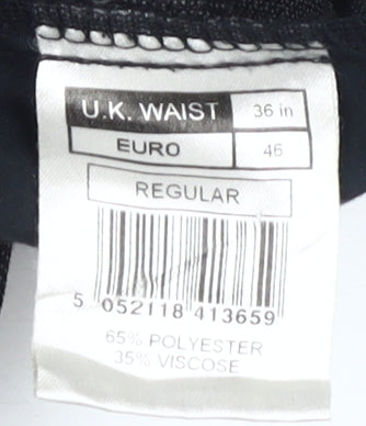 Burton Men's Black Regular Fit Trousers Size 36