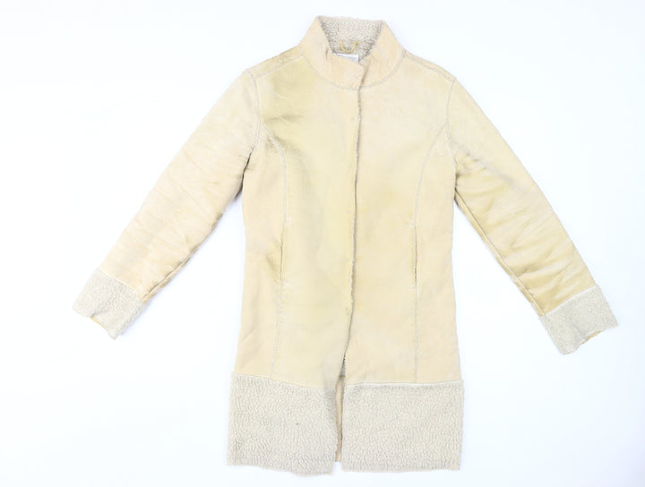 Miss Selfridge Beige Women’s Mid-Length Overcoat Size 10