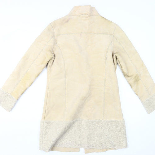 Miss Selfridge Beige Women’s Mid-Length Overcoat Size 10