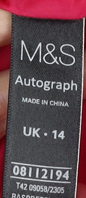 Marks and Spencer Pink Strapless Dress Size 14