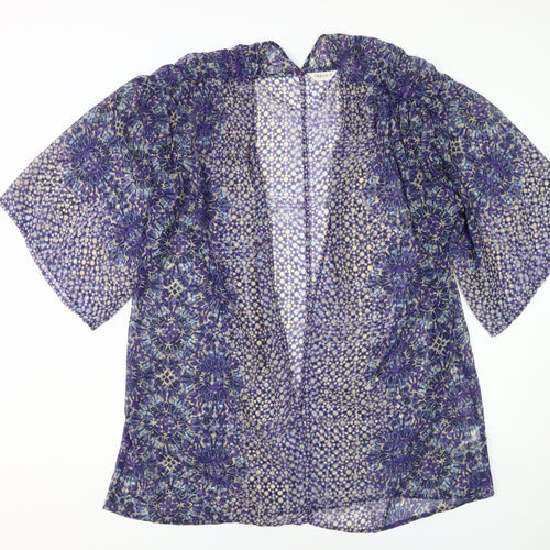 Marks and Spencer Women's Purple Kimono Sleeve Top - Size 12