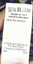 Marks and Spencer Women's Purple Kimono Sleeve Top - Size 12