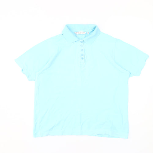 EWM Women's Blue Polo Shirt M Casual Wear