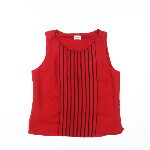 Roman Originals Women's Red Blouse, Size 16, Sleeveless