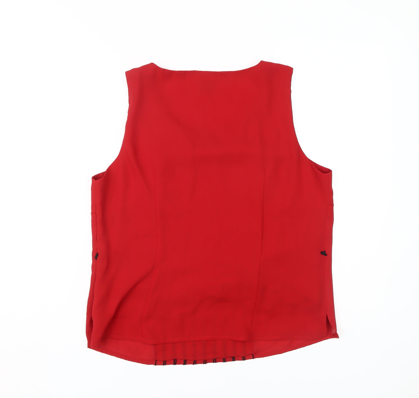 Roman Originals Women's Red Blouse, Size 16, Sleeveless
