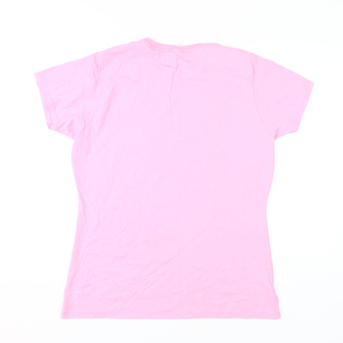 Disney Women's Pink Minnie Mouse T-Shirt, L