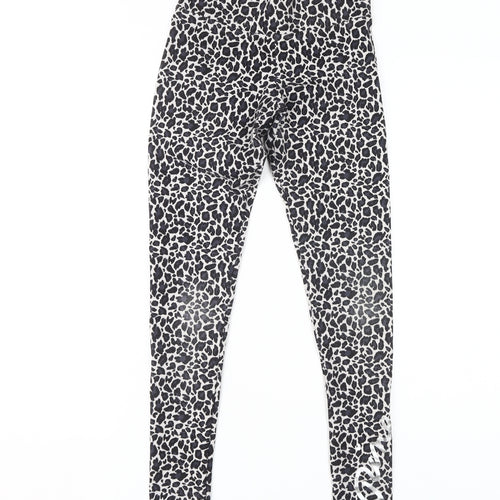 Pineapple XS Women Black Animal Print Leggings