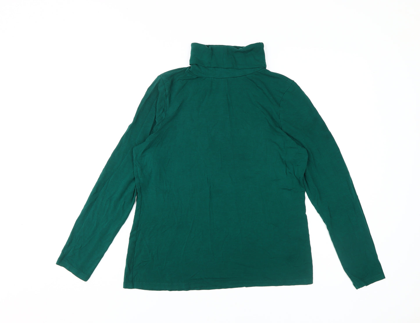 Hobbs Women's Green Roll Neck T-Shirt - Size L