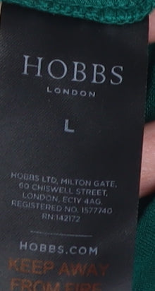 Hobbs Women's Green Roll Neck T-Shirt - Size L
