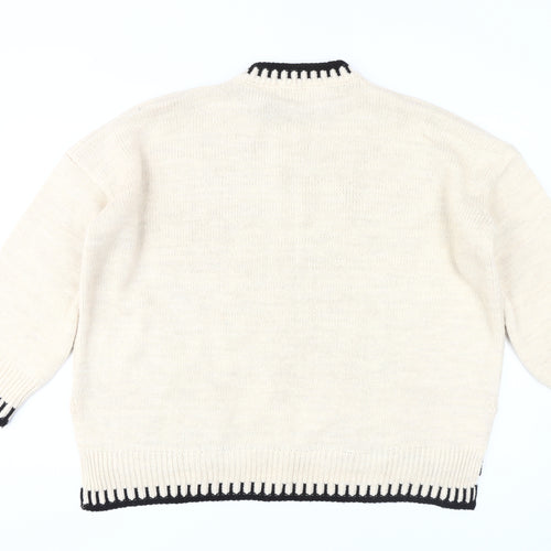 Katchme Women's Ivory Jumper S/M Crew Neck