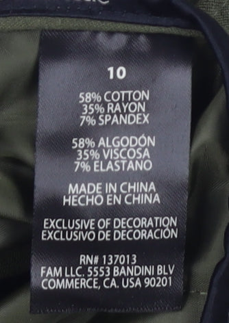 Banana Republic Women's Green Straight-Leg Jeans Size 10