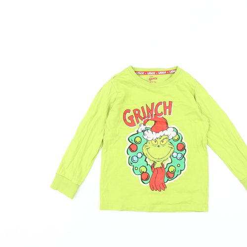 Boys Green Grinch Pyjama Top, 4-5 Years, Christmas