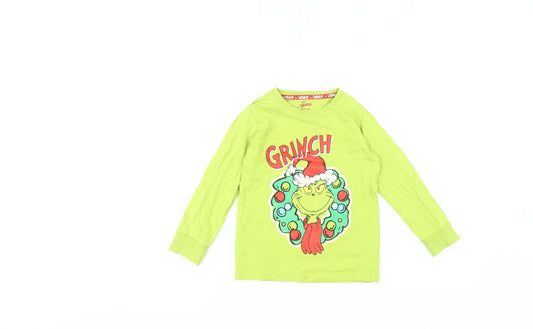 Boys Green Grinch Pyjama Top, 4-5 Years, Christmas