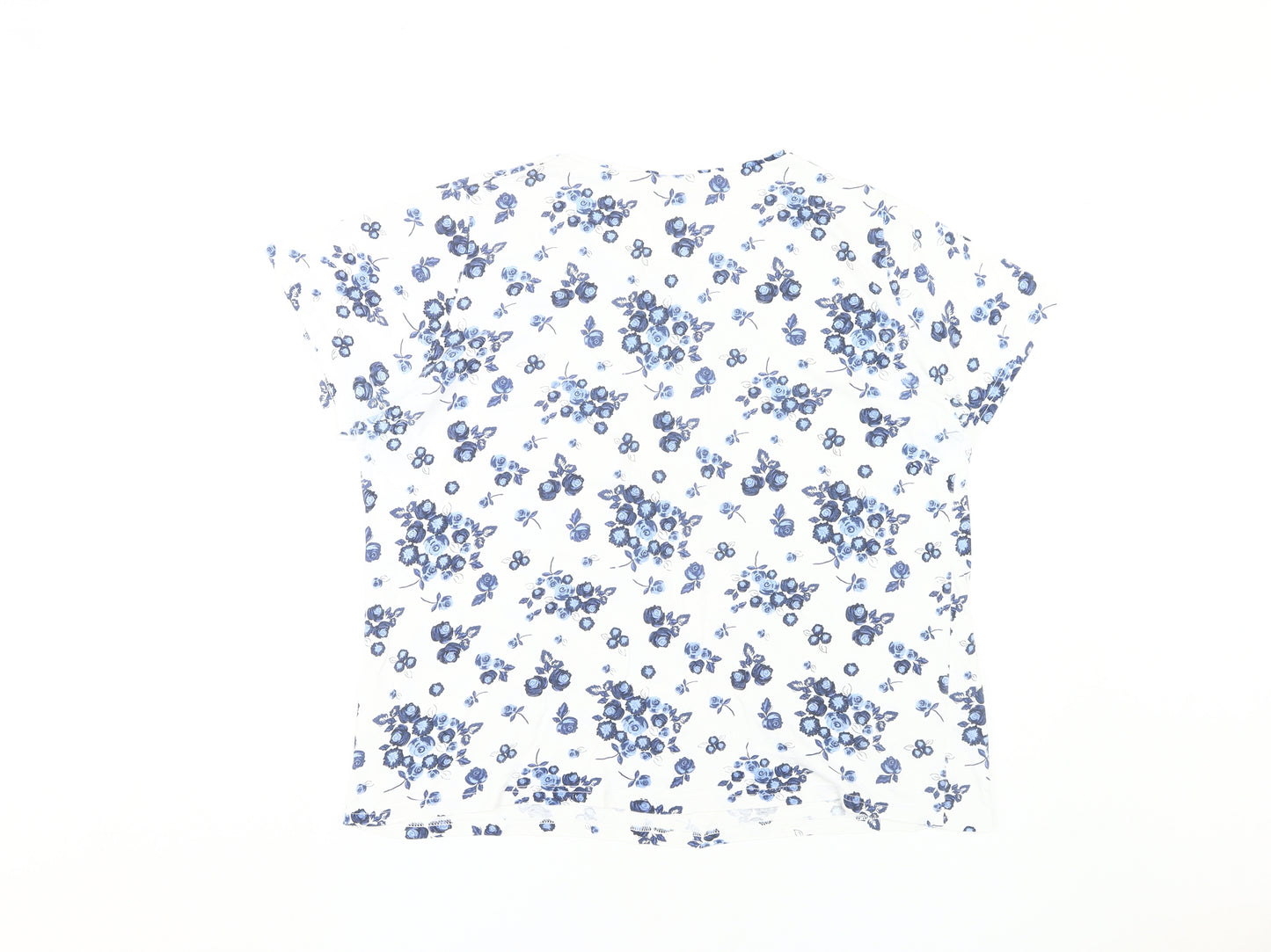 EWM Women's White Floral T-Shirt XL
