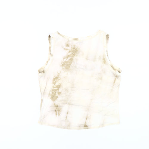 River Island Beige Tie-Dye Tank Top - Size 16