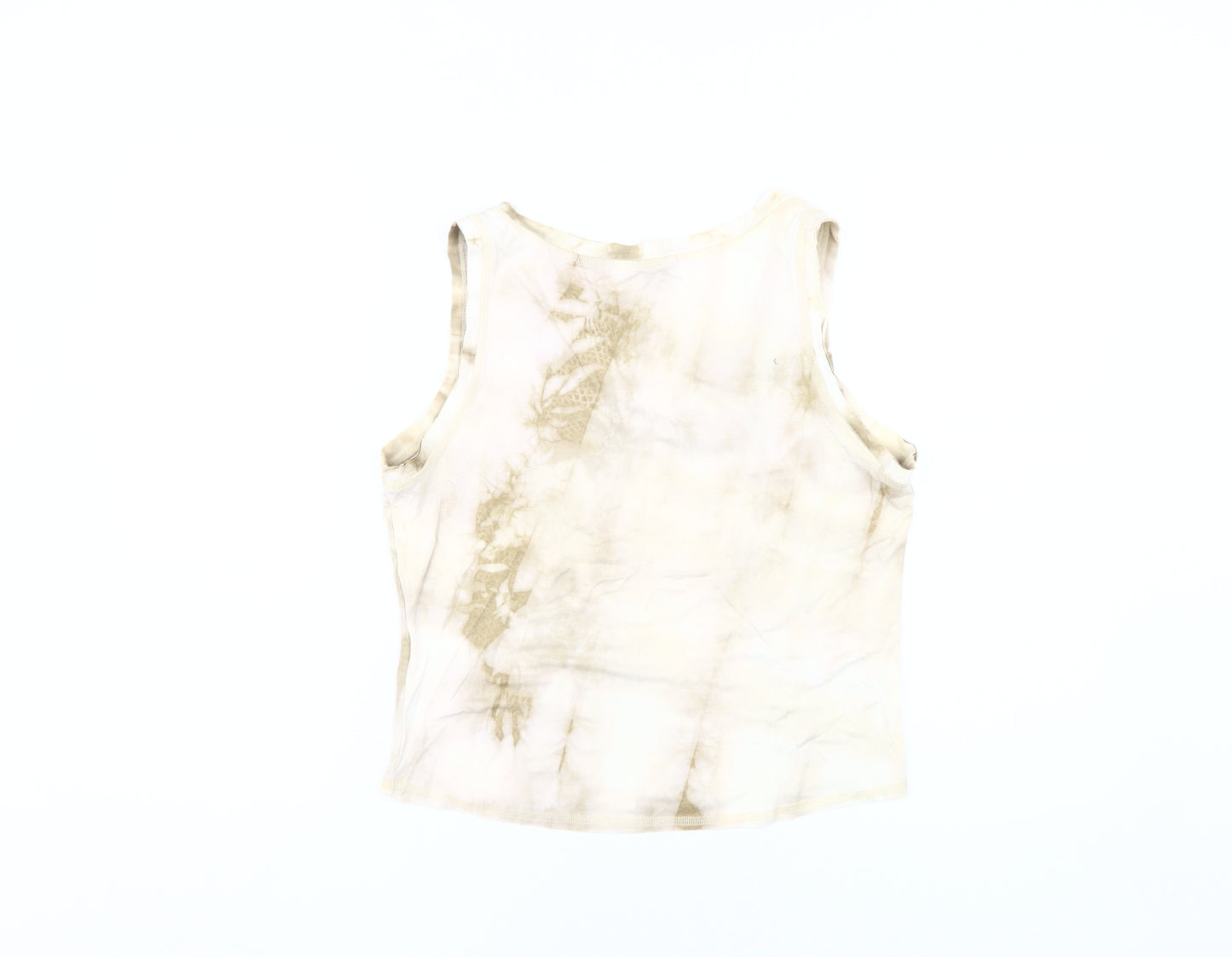River Island Beige Tie-Dye Tank Top - Size 16