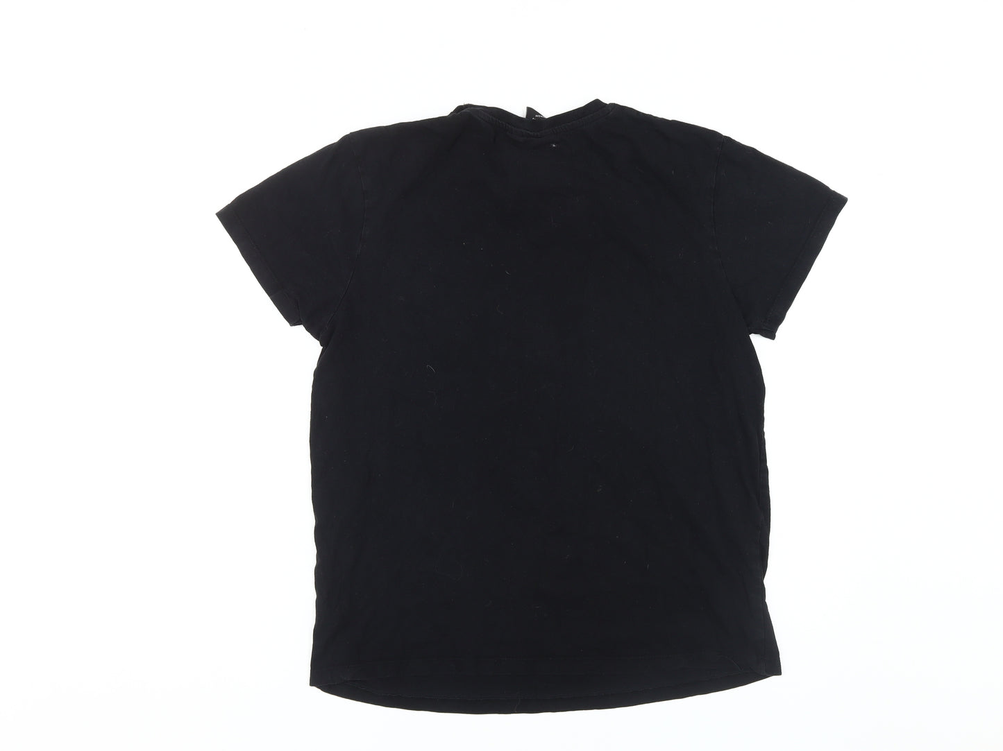 Rick and Morty Men's Black L Cartoon Graphic T-Shirt