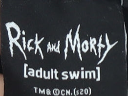 Rick and Morty Men's Black L Cartoon Graphic T-Shirt