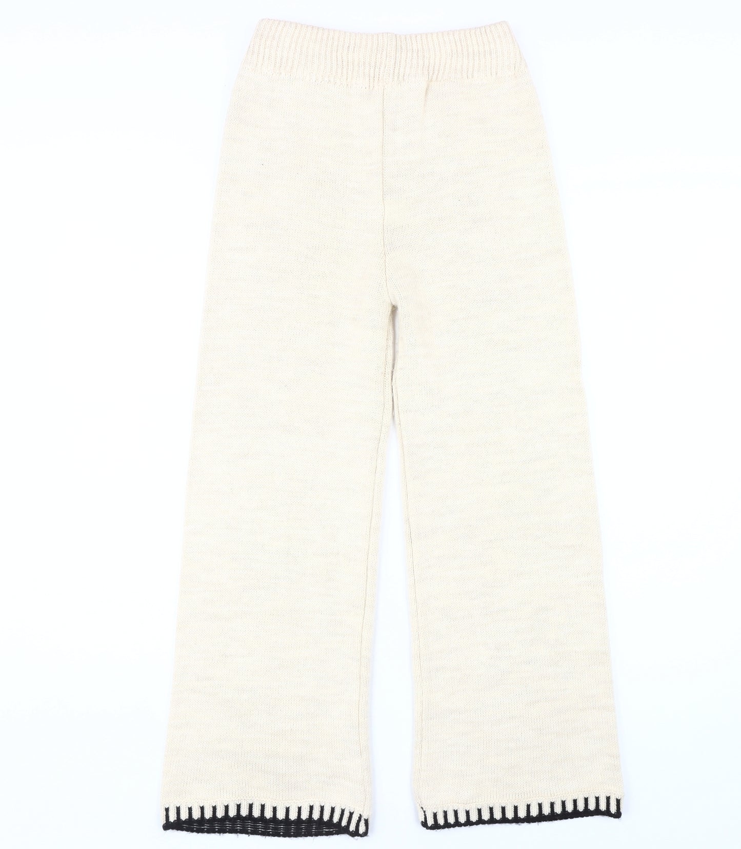 KatchMe Ivory Women's Trousers S | Acrylic | Elastic Waist