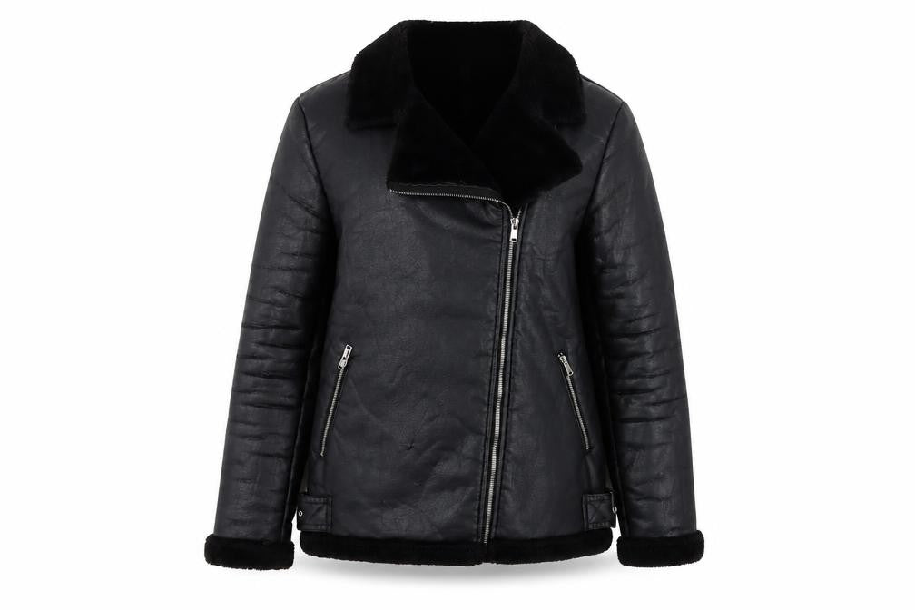 Missguided Women's Black Motorcycle Jacket Size 12