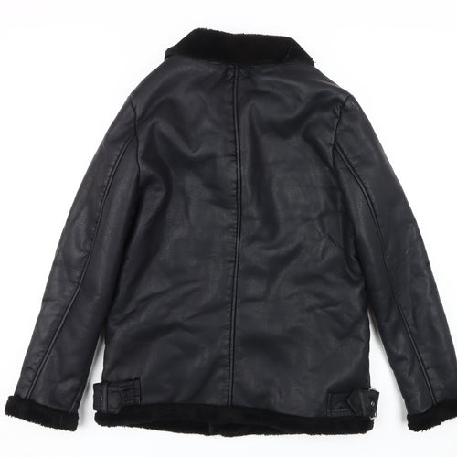 Missguided Women's Black Motorcycle Jacket Size 12
