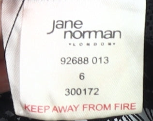 Jane Norman Black Fringe Tunic Blouse - Size 6