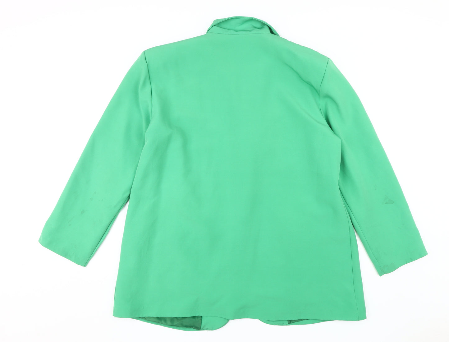 Boohoo Women's Green Blazer - Size 14