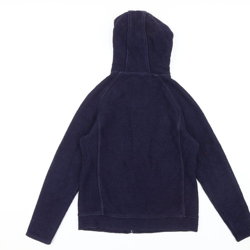 Weird Fish Women's Blue Full Zip Hoodie Size 10