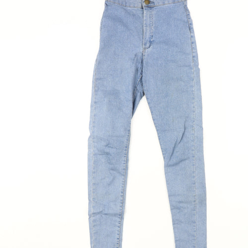 Topshop Women Blue Skinny High Rise Jeans Size 25