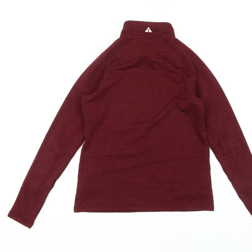 Technicals Unisex Red Quarter-Zip Sweatshirt Size 12