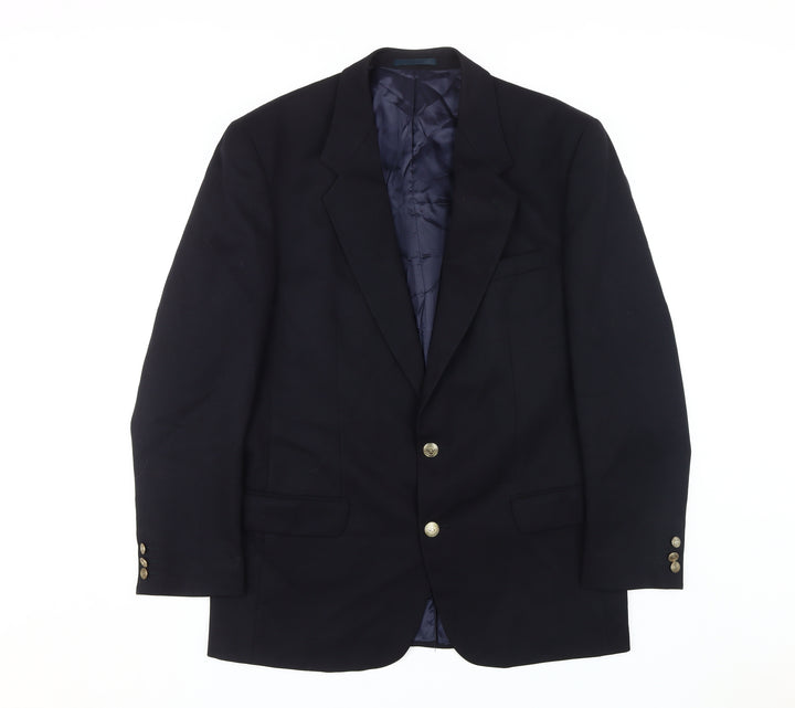 Burton Men's Blue Wool Blazer Jacket Size 40R