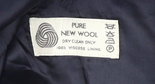 Burton Men's Blue Wool Blazer Jacket Size 40R