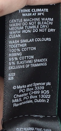 Marks and Spencer Men's Black XL 1/2 Zip Sweatshirt