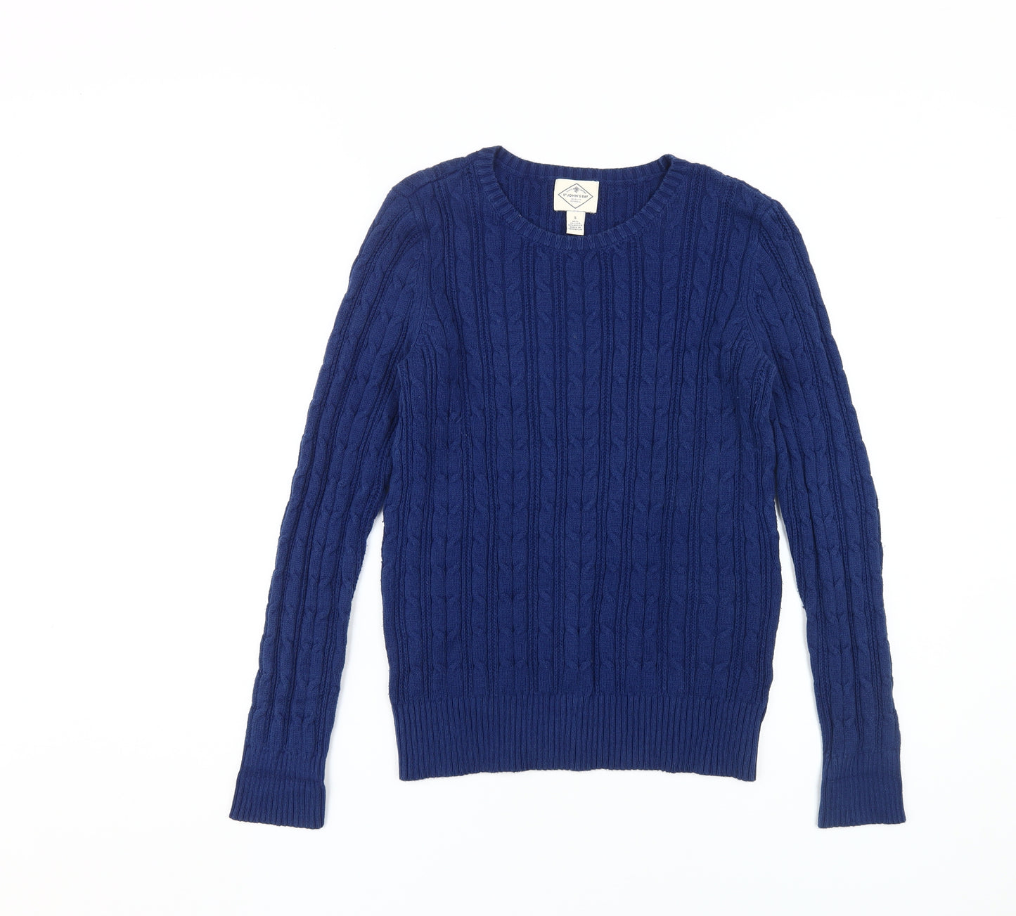 St John's Bay Women's Blue Pullover Jumper, Size S