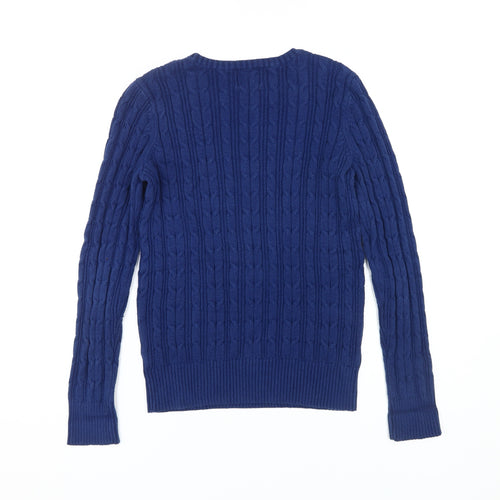 St John's Bay Women's Blue Pullover Jumper, Size S