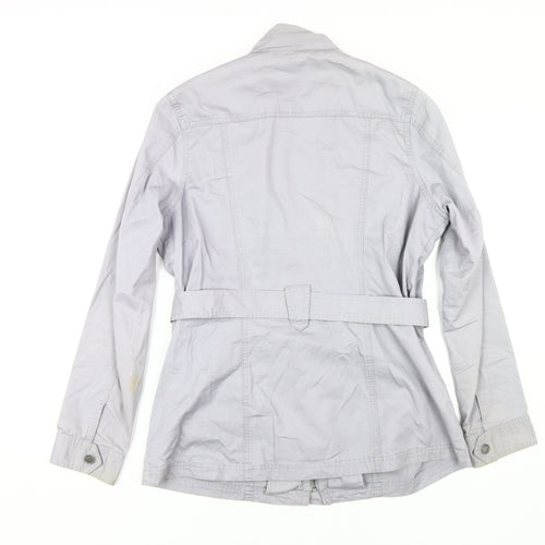 Maine New England Women's Grey Belted Cotton Jacket 14