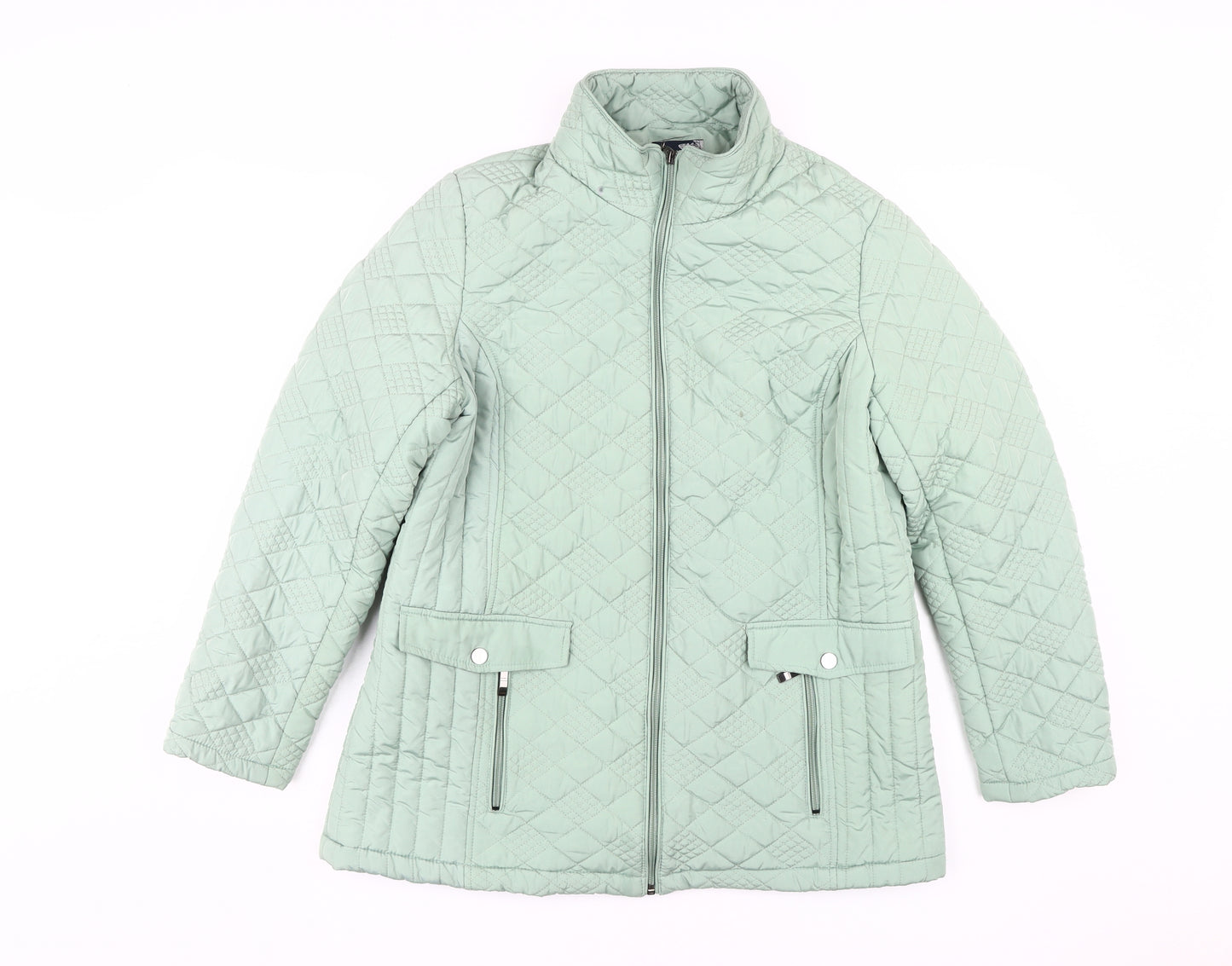 Isle Outerwear Women's Green Quilted Jacket Size 14