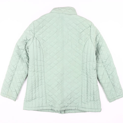 Isle Outerwear Women's Green Quilted Jacket Size 14