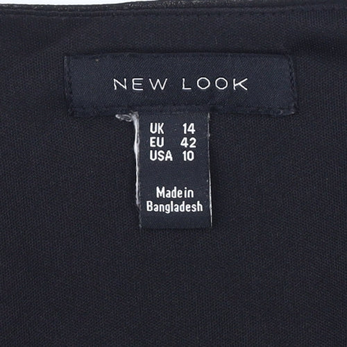 New Look Women Black Polka Dot Dress Size 14