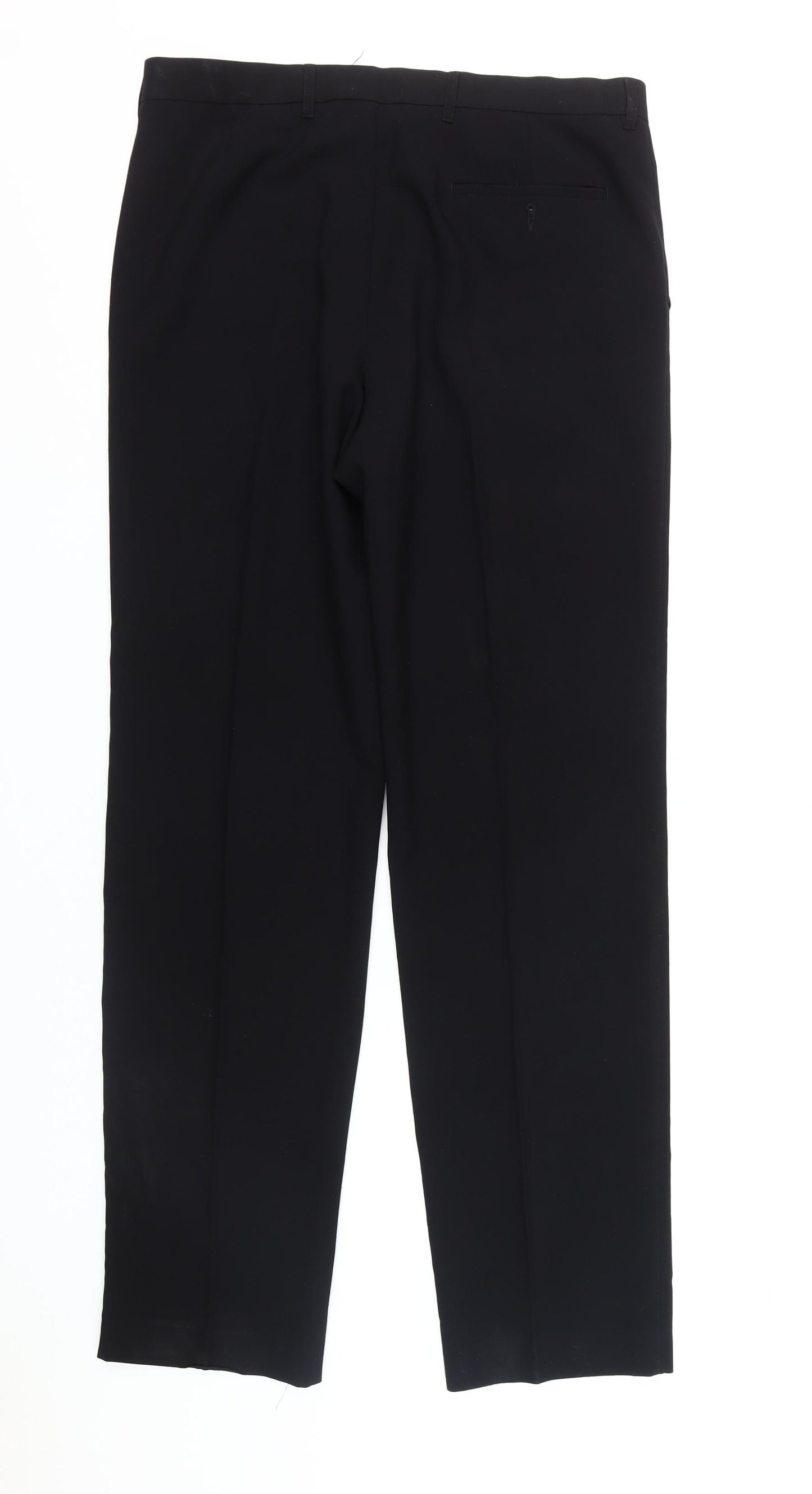 Marks and Spencer Men's Black Dress Pants Regular Fit