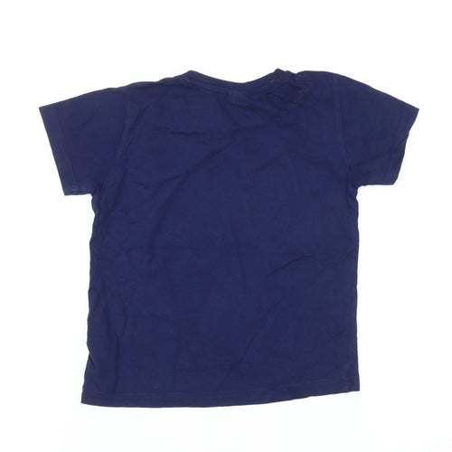 Peppa Pig Boys Blue T-Shirt Short Sleeve Size 5-6 Years